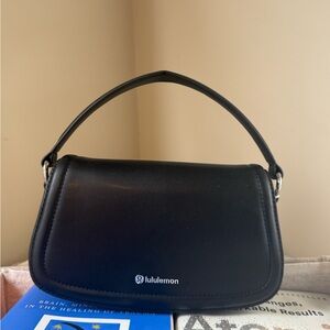 lululemon Classic Black Shoulder Bag